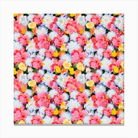 Pastel Floral Profusion Canvas Print