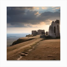 Ruins Of A Castle Canvas Print