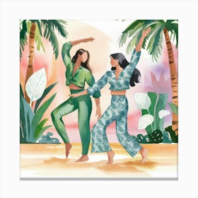 Tropical Dance Canvas Print