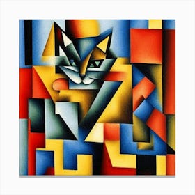 Cat of Cubes Canvas Print