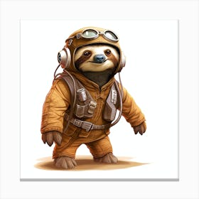 Star Wars Sloth Canvas Print