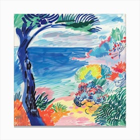 Seaside Painting Matisse Style 9 Canvas Print