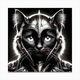 Feline Cat Creative Artwork Illustration 181 Canvas Print