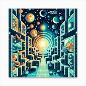 8-bit parallel universe 1 Canvas Print