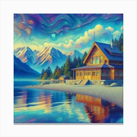 House By The Lake 3 Canvas Print
