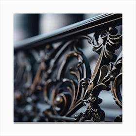 Wrought Iron Railing 1 Canvas Print