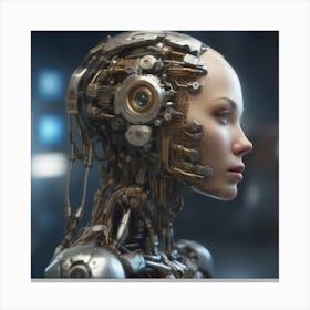 Futuristic Woman 14 Canvas Print