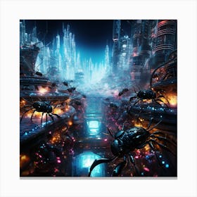 Futuristic City 42 Canvas Print