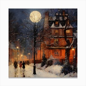 Cascading Colours of Caroling Canvas Print