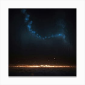 Dark Space Background Canvas Print