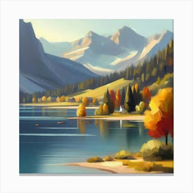 Landscape Painting 137 Canvas Print