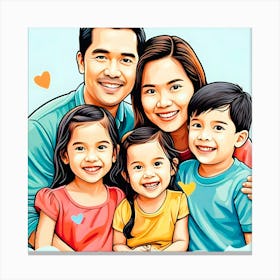 Family Portrait 1 Canvas Print