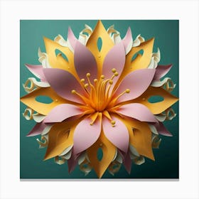 Paper Flower 1 Canvas Print