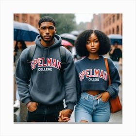 Spelman College Couple Canvas Print