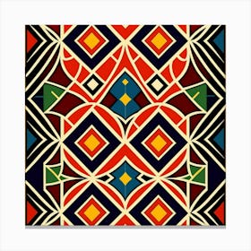 African Pattern Vector Canvas Print