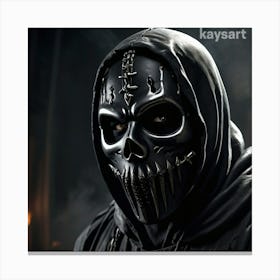 Skeleton Mask Canvas Print