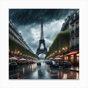 Rainy Day In Paris Canvas Print