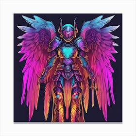 Neon Angel Canvas Print