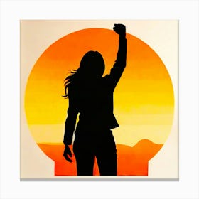 Woman'S Fist Canvas Print