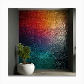 Mosaic Wall Art Canvas Print