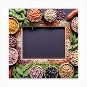 Legumes As A Frame (13) Canvas Print