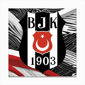 Beşiktaş J.K Logo Wall Art 21 Canvas Print