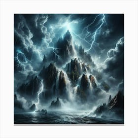 Lightning In The Sky 43 Canvas Print