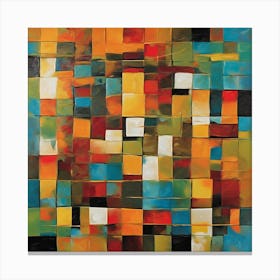 Abstract Squares 1 Canvas Print