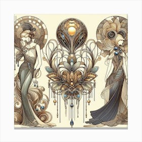 Edwardian Art Canvas Print