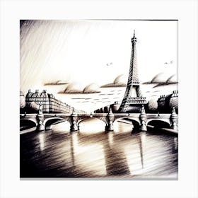 Paris Eiffel Tower Canvas Print