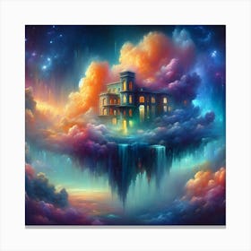 House In The Clouds Canvas Print