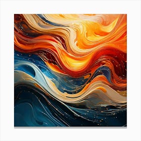 Firefly Graceful Symphony Of Flowing Abstract Curves 50950 Canvas Print