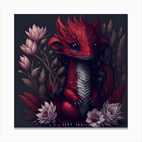 Little Red Dragon 1 Canvas Print
