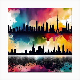 City Skyline 7 Canvas Print