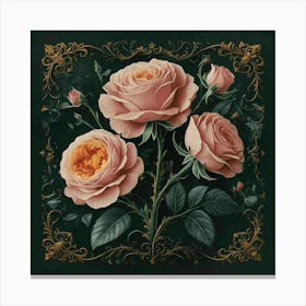 Pink Roses 5 Canvas Print