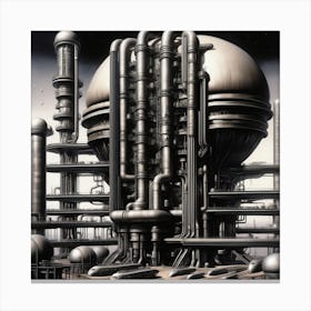 Industrial Plant Canvas Print