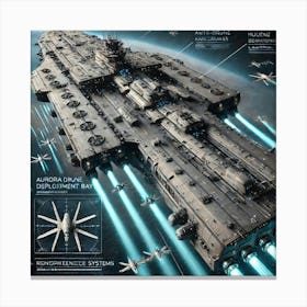 Aurora Beacon Carrier 1024 Canvas Print