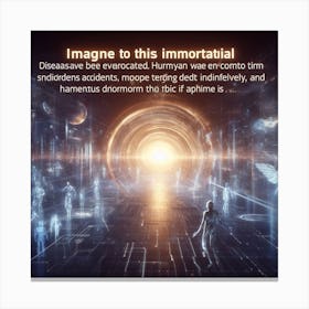 Imagine To This Immortal Canvas Print