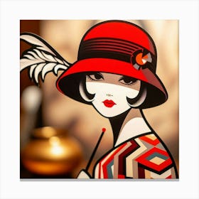 A woman from the 1920s or 1930s 7 Canvas Print