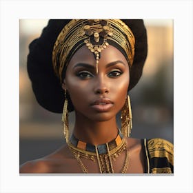 African Beauty Canvas Print