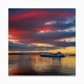 Sunset On The Loch 1 Canvas Print