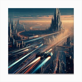 Futuristic City 7 Canvas Print