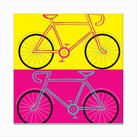 Bikes 4 Square Canvas Print