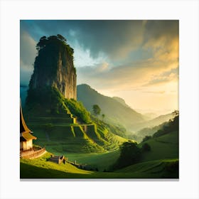 Sunset In Thailand Canvas Print