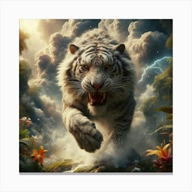 White Tiger 30 Canvas Print