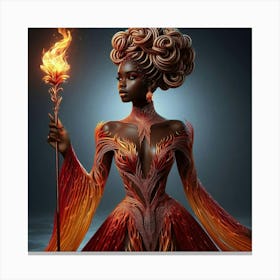 Fire Goddess-3 Canvas Print