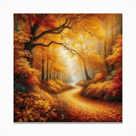 Autumn Path 7 Canvas Print