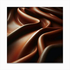 Dark Brown Leather Texture Canvas Print