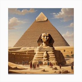 Egyptian Pyramids 1 Canvas Print