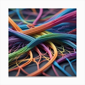 Colorful Wires 35 Canvas Print